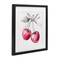 Stupell Industries Whimsical Cherries with Dotted Ribbon Framed Print Under Glass, design by Creative Studio